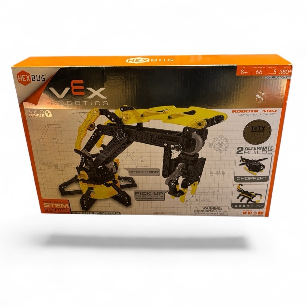 HEXBUG VEX Robotics Robotic Arm Kit Construction Set 380+ Pieces STEM New
